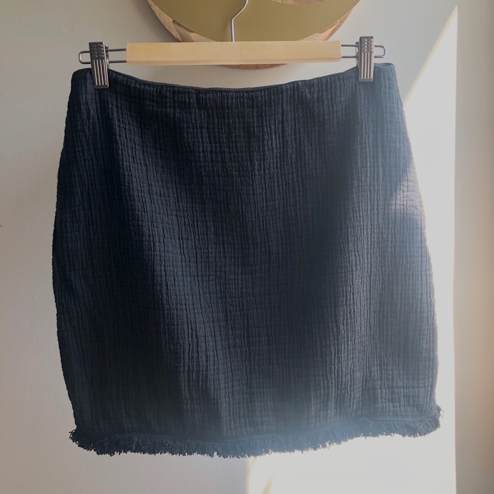 MADEWELL Hideaway Fringe Mini Skirt